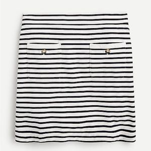 J.Crew Knit mini skirt in stripe